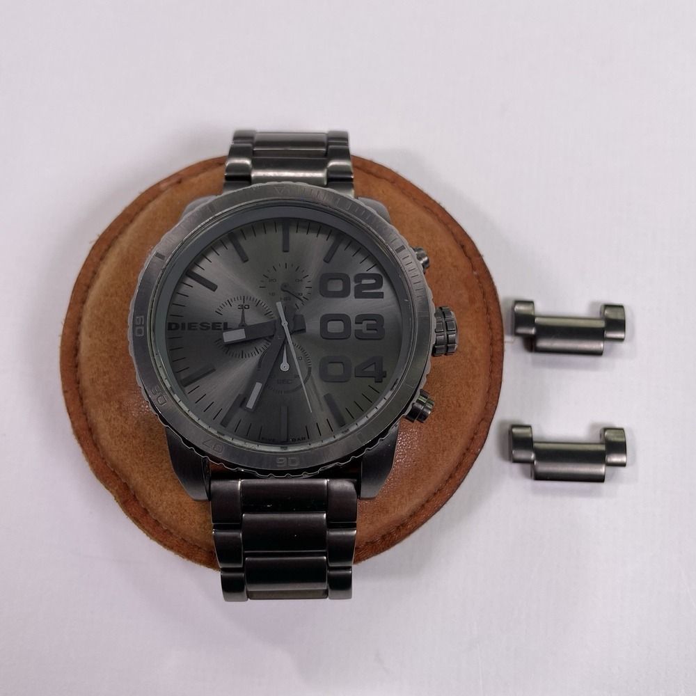 Diesel Men's Double Down DZ4215 Grey Stainless Steel Quartz Watch 50mm